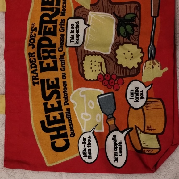 NEW Limited Edition Trader Joe’s Cheese Tote Bag NWT - Picture 3 of 11